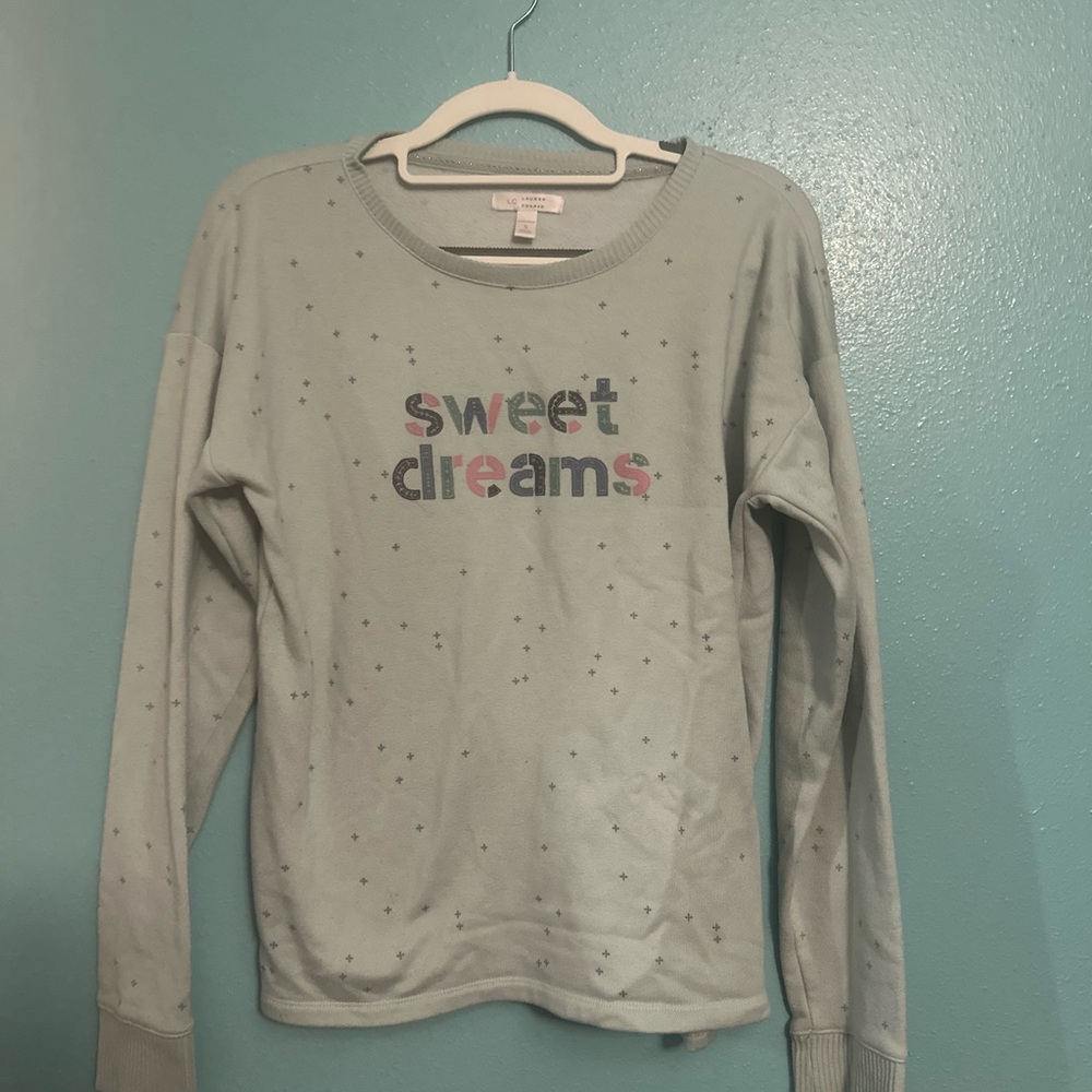 LC Lauren Conrad Light Blue Sweatshirt